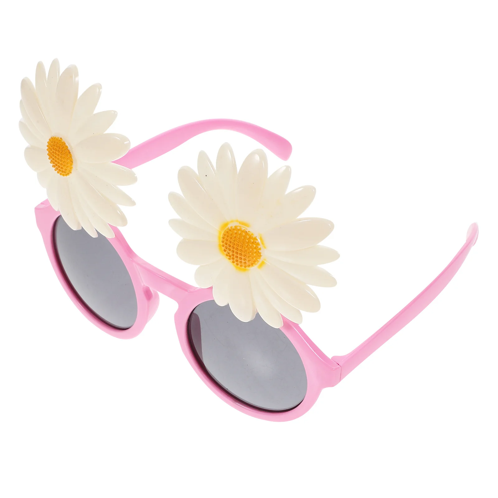 

1Pair Daisy Sunglasses Party Glasses Floral Novelty Costume Eyeglass Prop Eyewear Hawaiian Style Party Glasses
