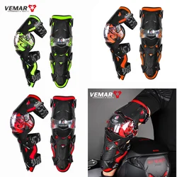 Coudières pour motocyclette VEMAR E-18H, genouillère pour Motocross, genouillère de course hors route, équipement de Protection