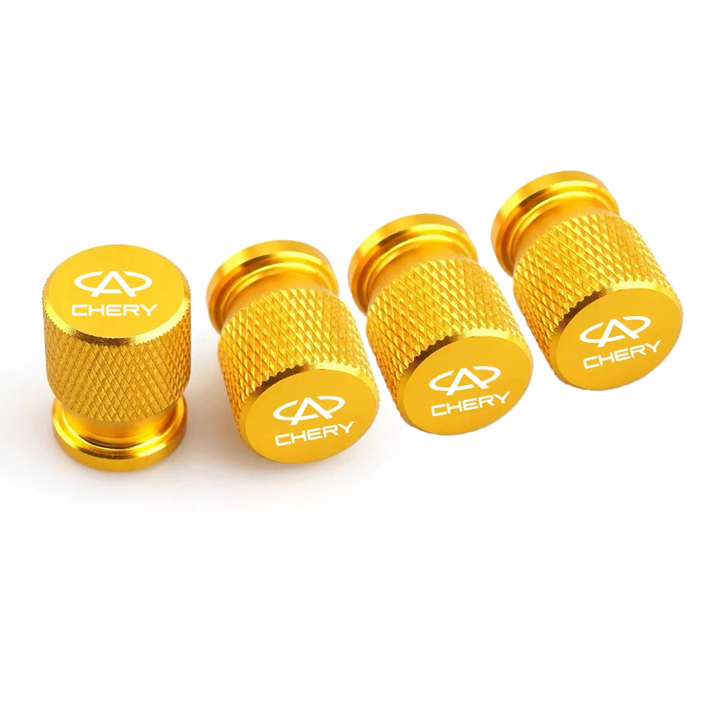 4pcs/Lot Colorful Car Tire  Hexagonal Valve Nozzle Cap Stainless Steel for CHERY ARRIZO 5 TIGGO 3 4 5 7 PRO 3 5x 8 E3 E5 8 plus