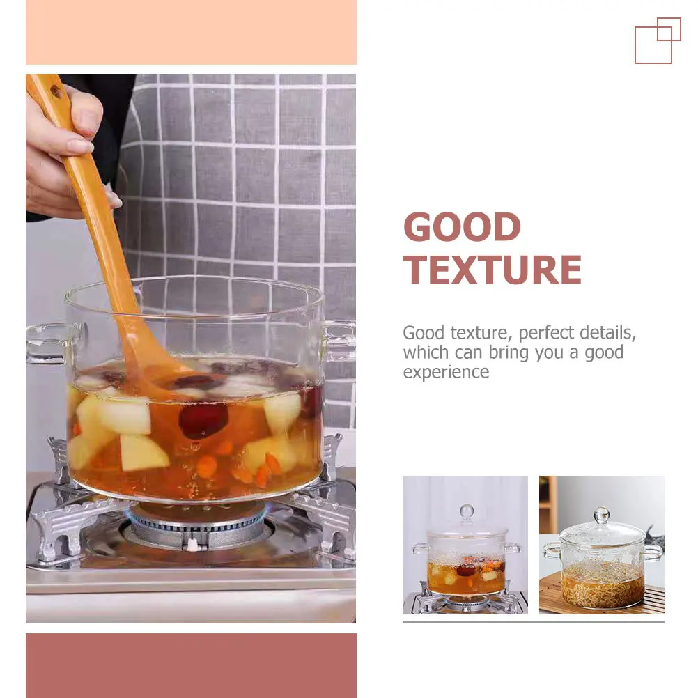 

High Borosilicate Glass Stew Pot Large Capacity Heat Resistant Cookware for Soup Noodles Home Kitchen Glass Stew Pot