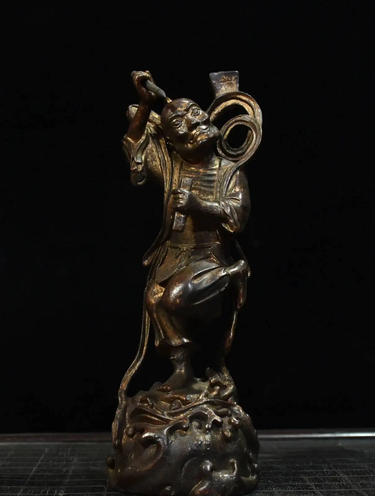 Ancient Collection Of Refined Castings, Copper Clay With Gold, Kuixing Diandou