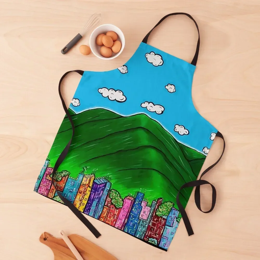 

vila-Colorful Apron household woman Home Utensils Kitchen Man Chef Uniform Woman Apron