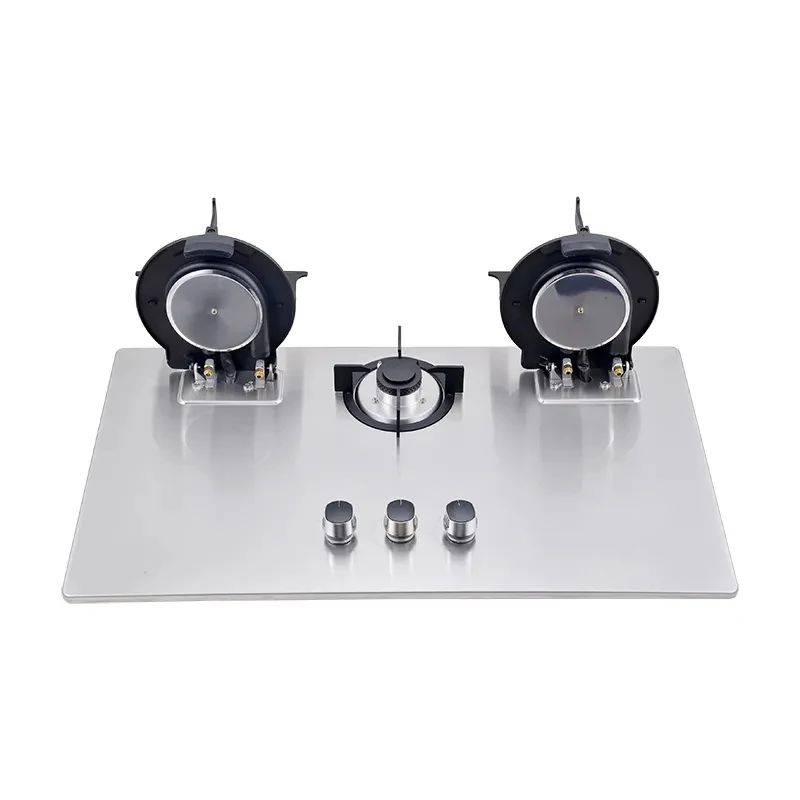 Flip Top gas cooker LPG smart gas cooktops stainless steels top  battery 3 burner gas stove for kitchen