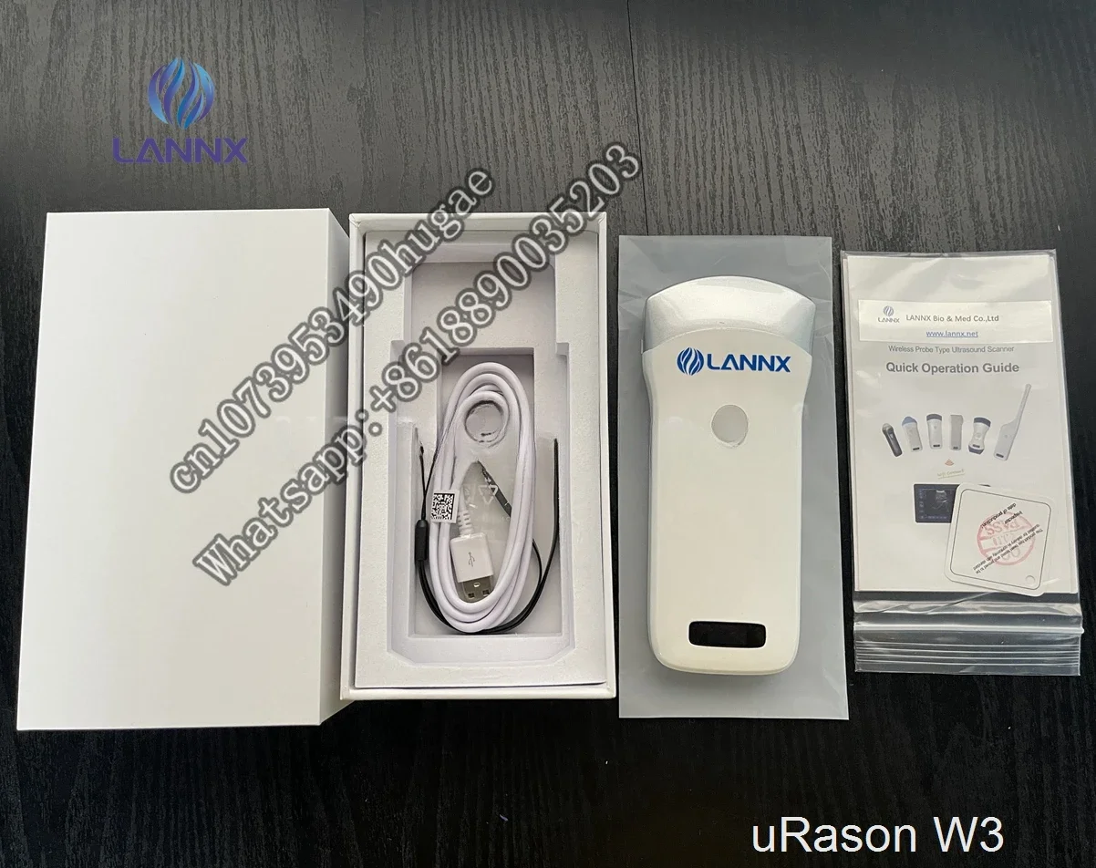 uRason W4 Best Quality medical Color Doppler Linear Probe Hospital Clinic Use Wireless Portable Handheld Ultrasound probe