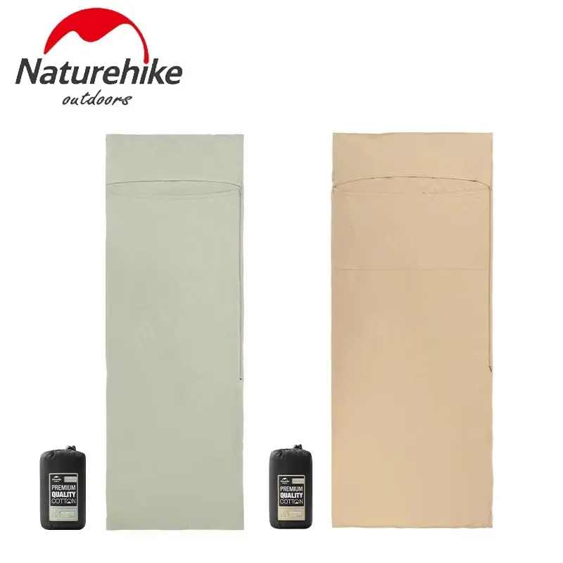 

Naturehike Sleeping Bag Liner Adult Envelope 100% Cotton Ultralight Portable Sleeping Bag Liner For Outdoor Camping Hotel Travel