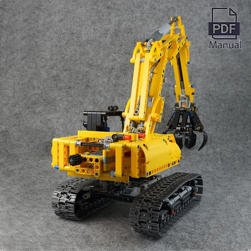 NEW 720pcs 2 in 1 Engineering Technical Excavator Building Blocks Model MOC 8293 Power Functions Bricks Toys for Boys Birthday