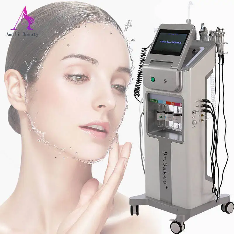 Beauty Salon Equipment Skin Wrinkle Remover Hydra Oxygen 10 In 1 Diamond Dermabrasion Jet Peel Machine Hydro Care Facial Machine