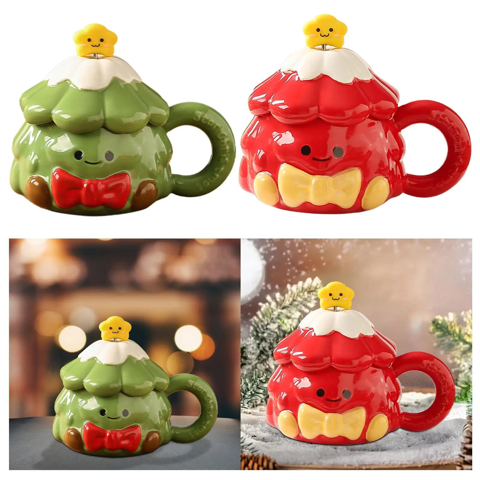 เทศกาลถ้วยยามเช้าต้นคริสต์มาสแก้วคริสต์มาสน่ารักสําหรับเด็กในครัวเรือนโรงแรม