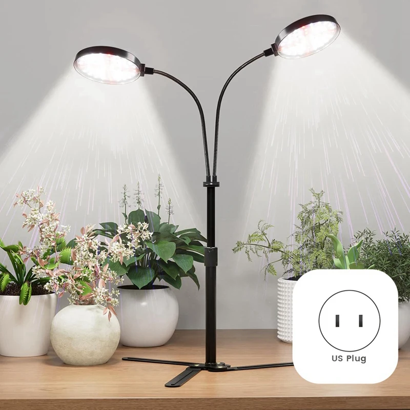 BAAG-屋内植物用成長ライト、屋内栽培用6000Kフルスペクトル植物ライト、3.5: LEDデュアルリング成長ライト
