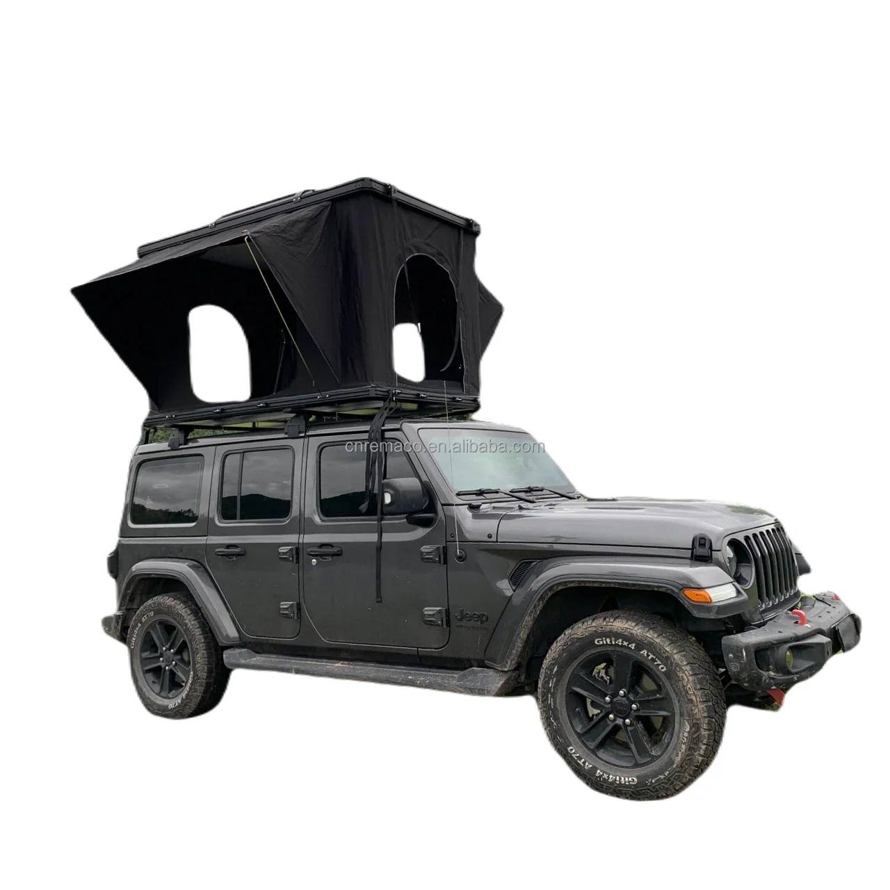 

New Style Two Window 130cm Aluminum Car Roof Tents Aluminium Clamshell Hard Shell 4 Person Car Roof Top Tent