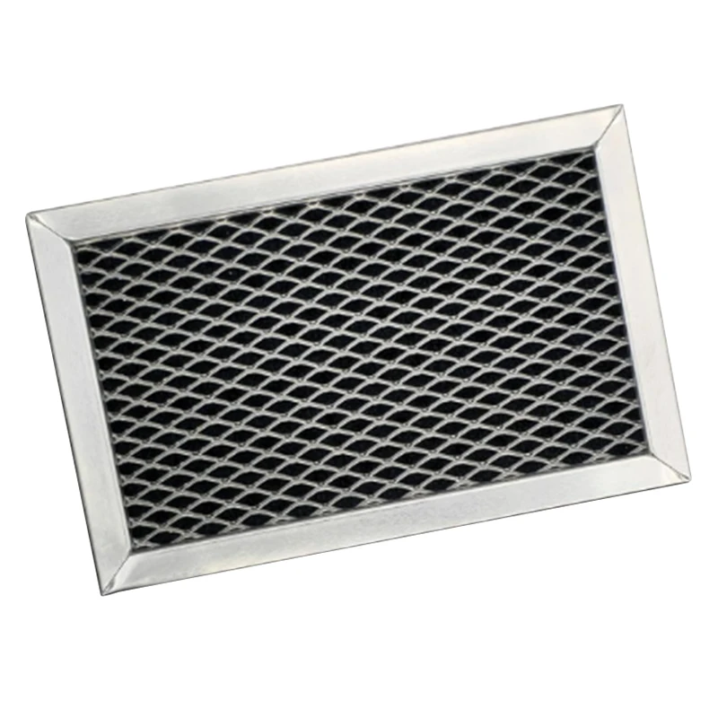 Replacement Activated Carbon Filter 6.15 x 3.95 Inch Compatible with For GE Microwaves JX81J WB02X11536 WB06X10823