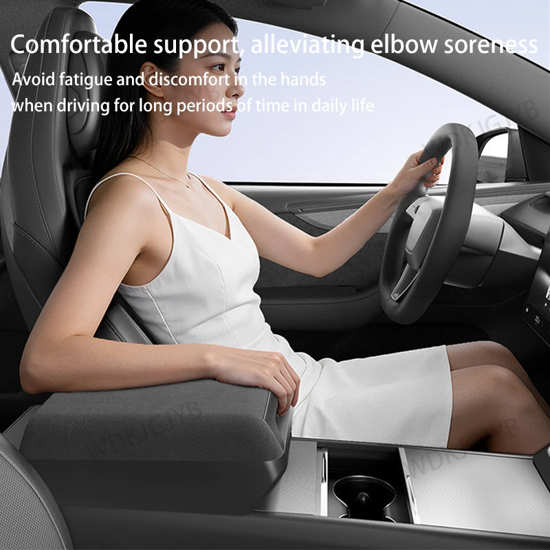 For Tesla Model Y Launch Juniper 2025 Model3 Highland 2024 Center Console Arm Rest Lid Armrest Box Height Increasing Storage Box