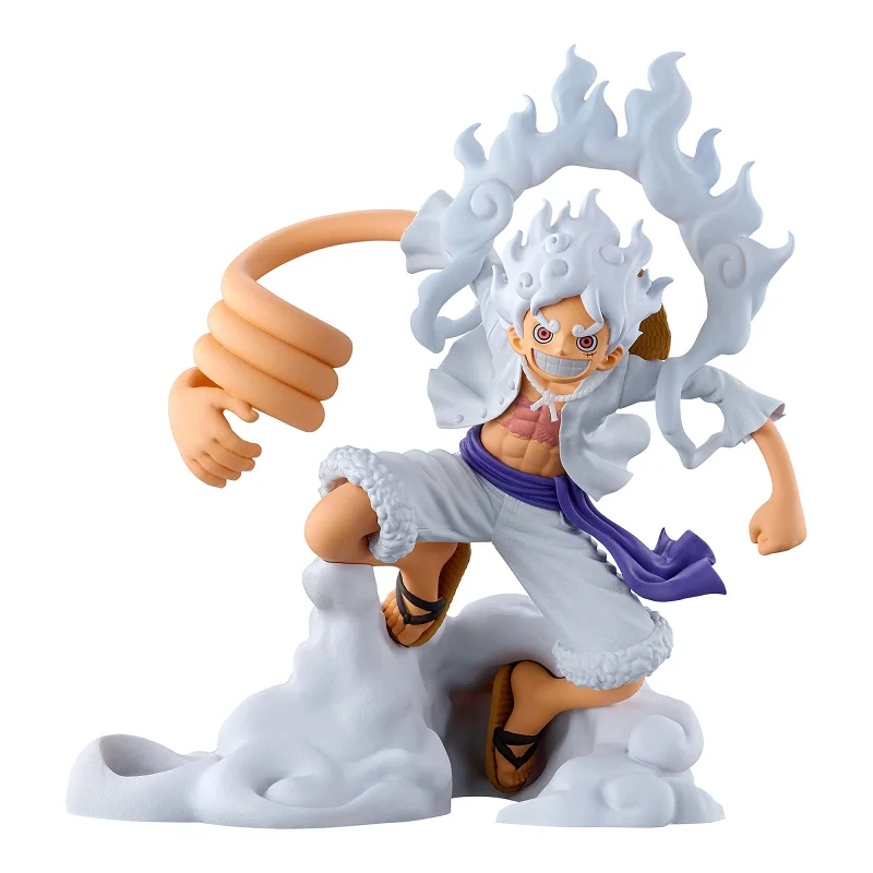 Bandai Original Banpresto Anime One Piece FigLife Monkey D Luffy V1 Action Figure Model Collectible Doll Toys