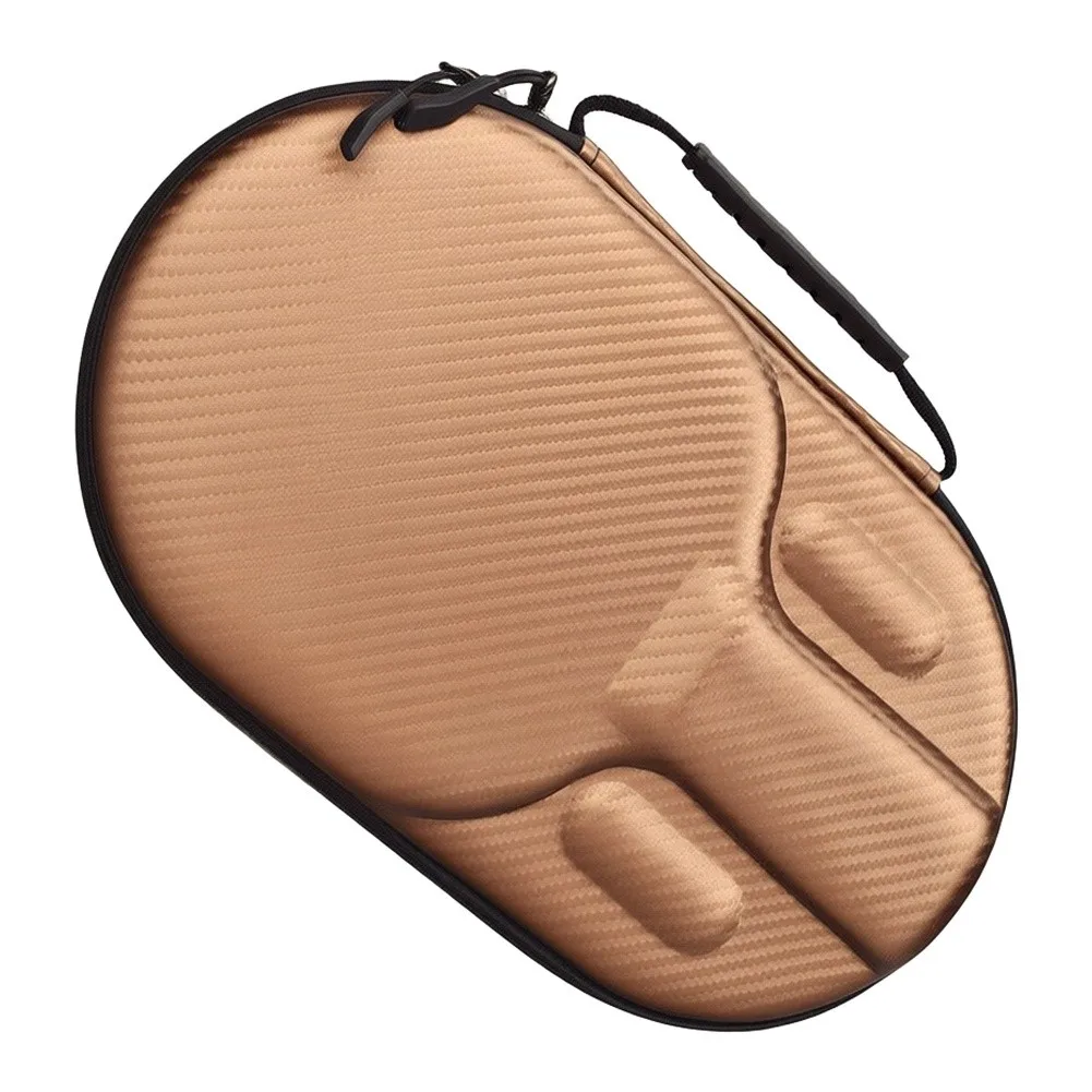 Paddle Storage Bag EVA Hard Shell Case To Carry Elastic Band Inside Large Capacity Design For Table Tennis Equipment