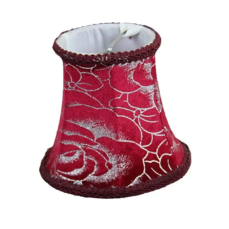 

Запасные плафоны для рождественских украшений, винтажный плафон винно-красного цвета, фланелевый материал.