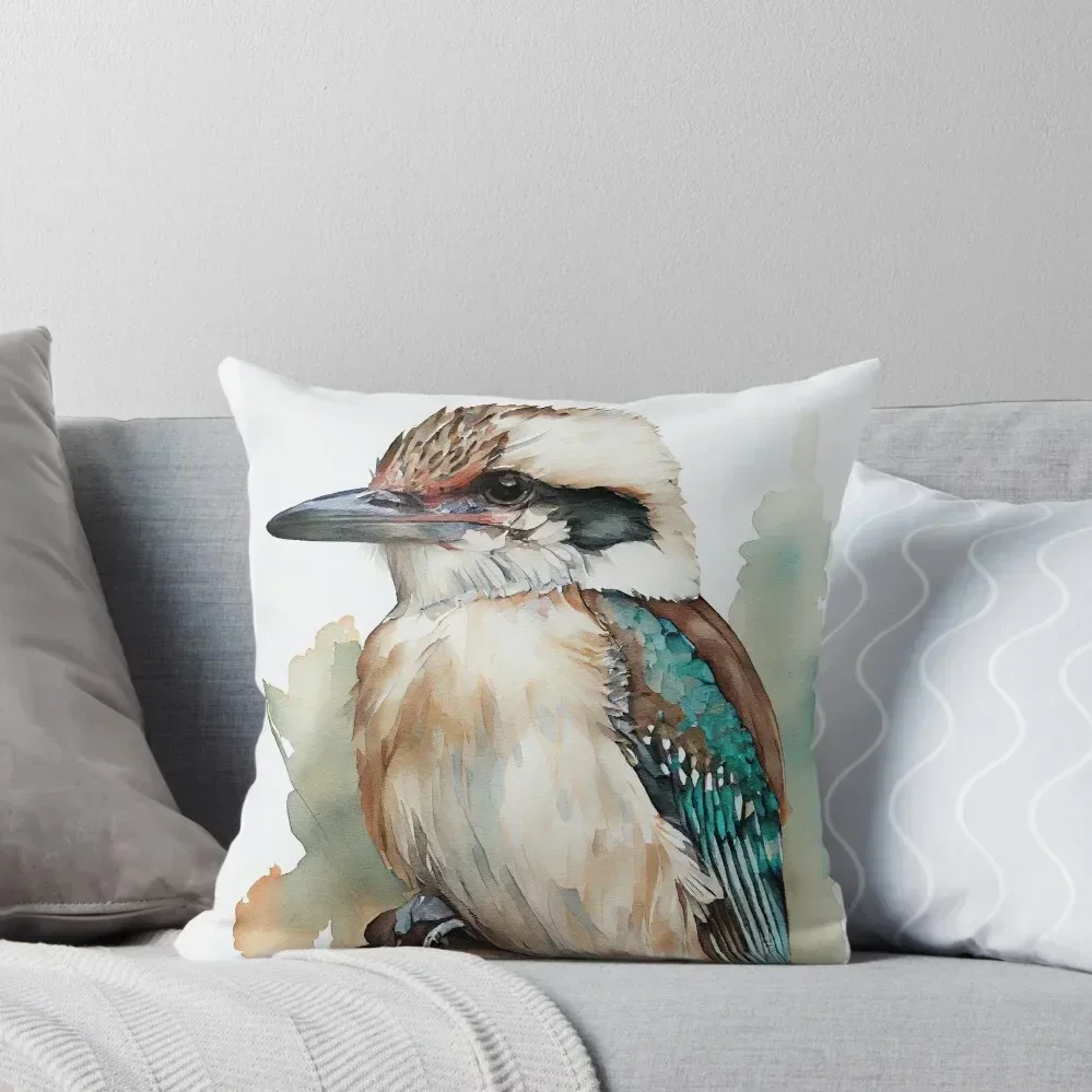 Australian Kookaburra -Watercolor paint Throw Pillow autumn pillowcase Decorative Sofa Cushions pillow