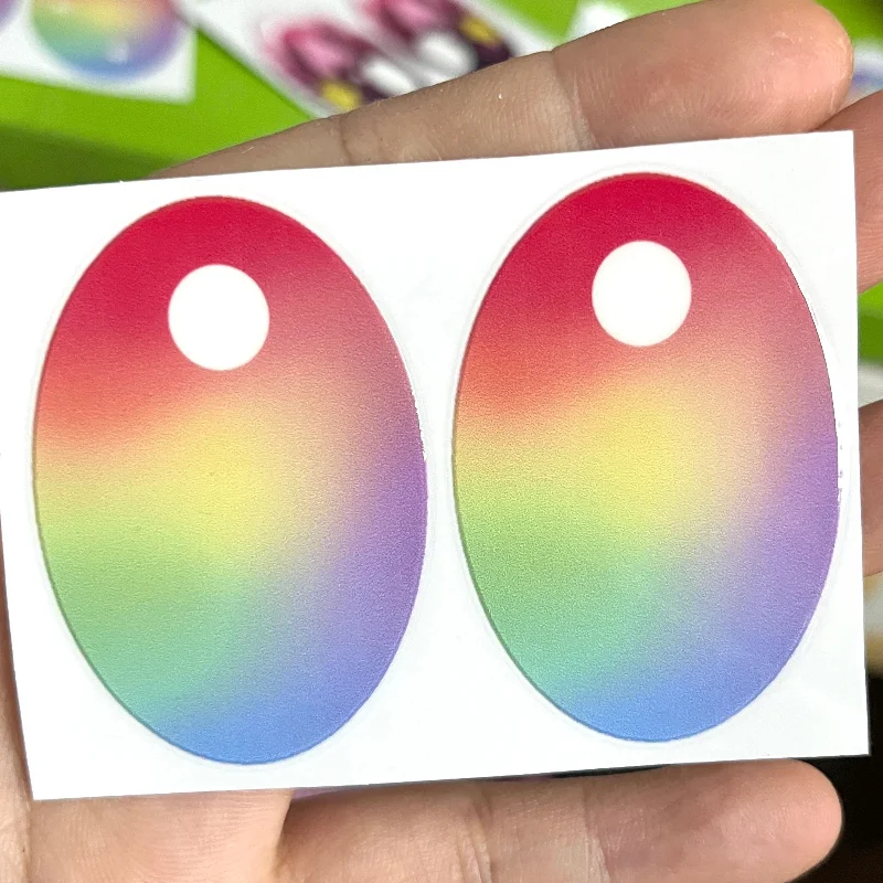 Per 58 centimetri Labubu Zimomo Lenti A Contatto Occhi FAI DA TE Makeover Eye Patch Personalizzabili Bambola Ciglia Adesivi Labubu Adesivo Occhi Decalcomanie