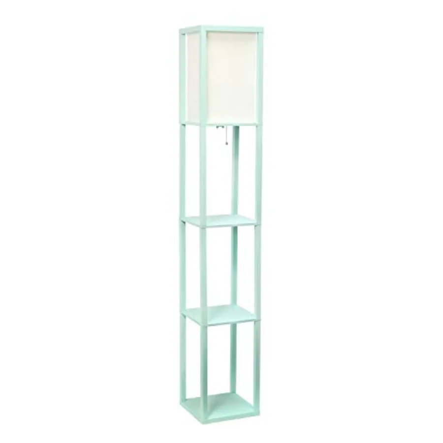 

LF1014- Напольная лампа-органайзер Etagere с тканевым абажуром