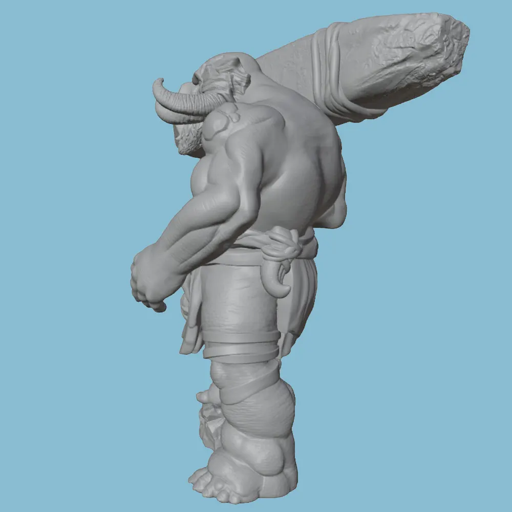 Figura resina semielfo sin pintar para juegos de rol y coleccionismo - imagen 5