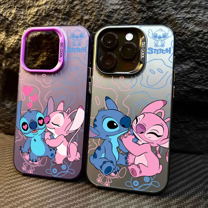 

Phone Case For iPhone 11 12 13 14 15 16 17 Pro Max 16e 17E 17 Air Plus 13 Mini Cool Shockproof Fundas Back Cover Disney Stitch