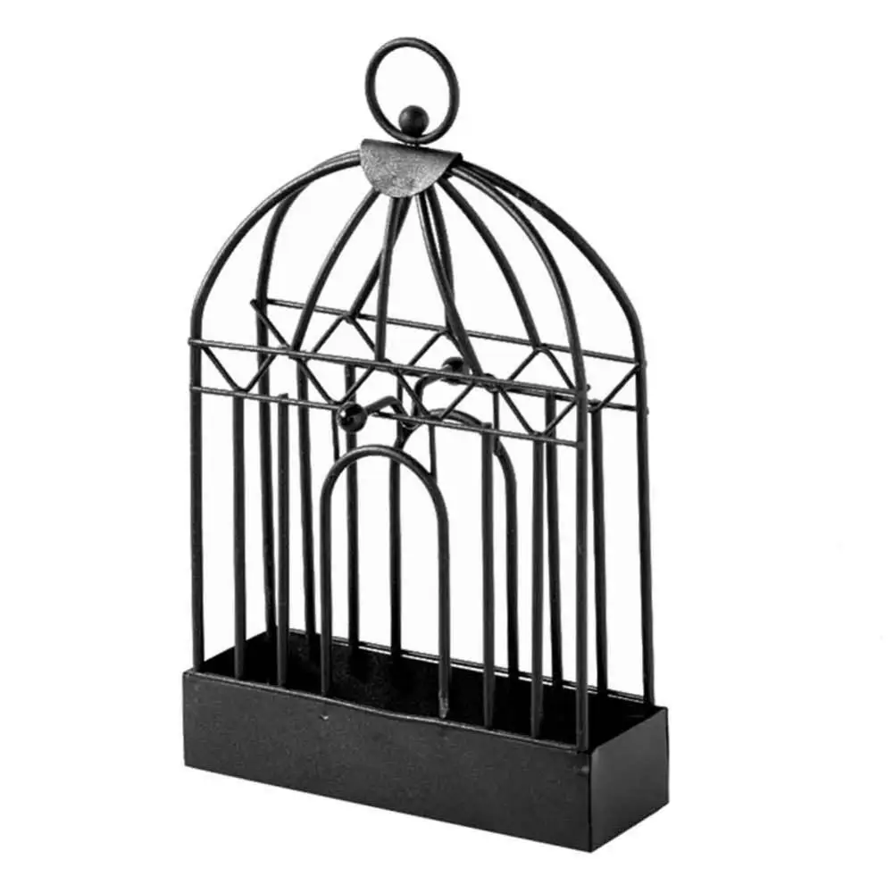 Support de bobine de moustique en métal de style nordique, support d\'encens de cage à oiseaux, décoration de la maison