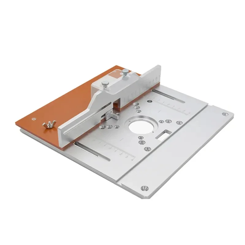 1 Set Aluminium Router Table Insert Plate&Fixed Chassis Support Electric Wood Milling Flip Board Guide Set Table Saw Workbench