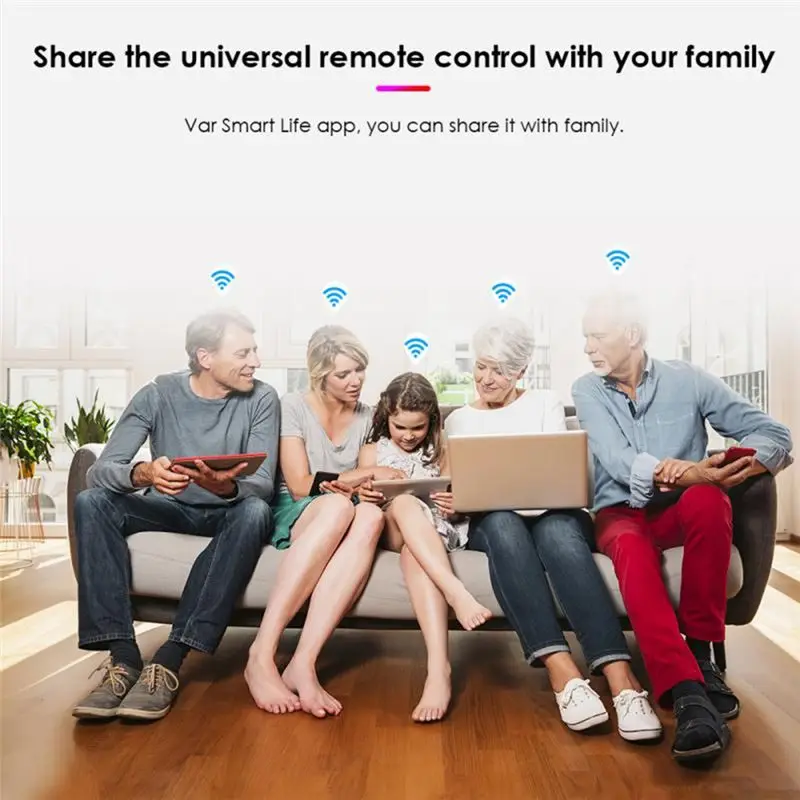 Reliable-Tuya Wifi IR Remote Control IR Remote Control For Smart Home TV DVD AUD Air Condition Voice Control Works With Alexa Go view 2
