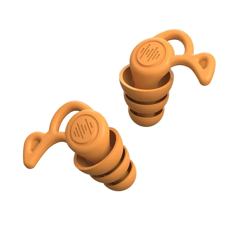 Noise Reduction Earplugs Ultra Strong Anti Noise Sound Insulation Sleep Snoring Swimming Reusable Silicone Ear Plugs Quiet