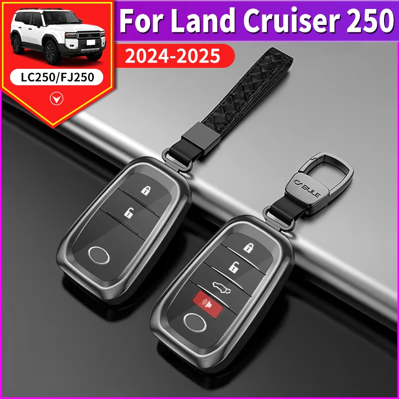 

Для Тойота Ленд Крузер 250 2024 2025 Прадо LC250 1958 Первое издание FJ250 Металл Ключевая оболочка Кожаный чехол,Модернизированный Принадлежности For Toyota Land Cruiser 250 Модификация Тюнинг