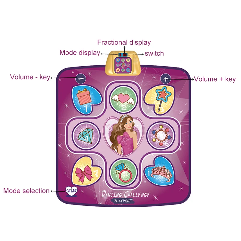 Programmable Challenge Play Mat Foldable And Easy To Carry For Boys Girls Gifts