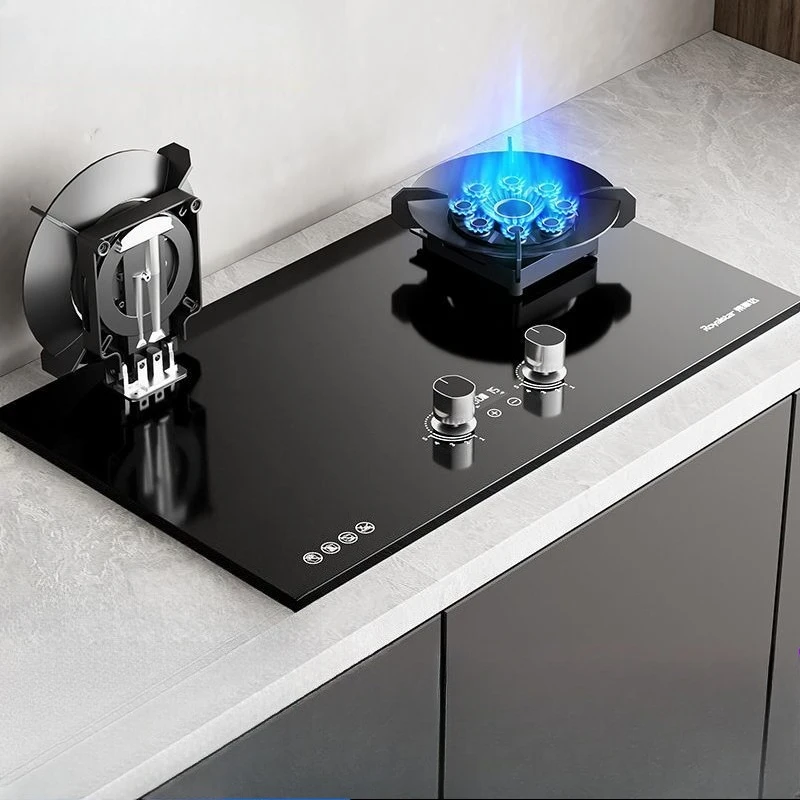 

Волшебная дисковая плита с откидной крышкой, газовая плита, двойная плита, бытовой природный газ, сжиженный газ, жестокий пожарный таймер