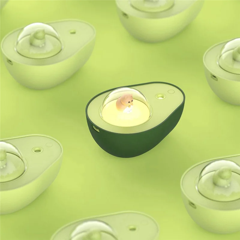 

210Ml Cartoon Air Purification Humidifie Avocado Air Purification Humidifie Rechargeable With Atmosphere Light For Giftb64b