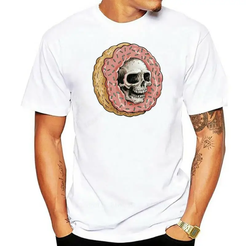 Jammy Doughnut Tattoo T Shirt - Save Our Souls - Ethically Sourced - DTG Cool Casual pride t shirt men Unisex Adult O-neck tees