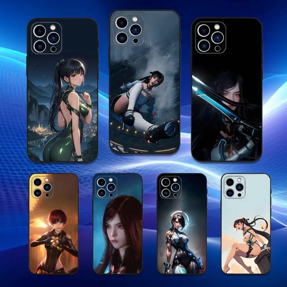 

S-Stellar B-Blade Game Phone Case For iPhone 17,16,15,14,13,12,11 Plus,Pro Max,XS,X,XR,SE,Mini,8,7,Soft Silicone Black Cover