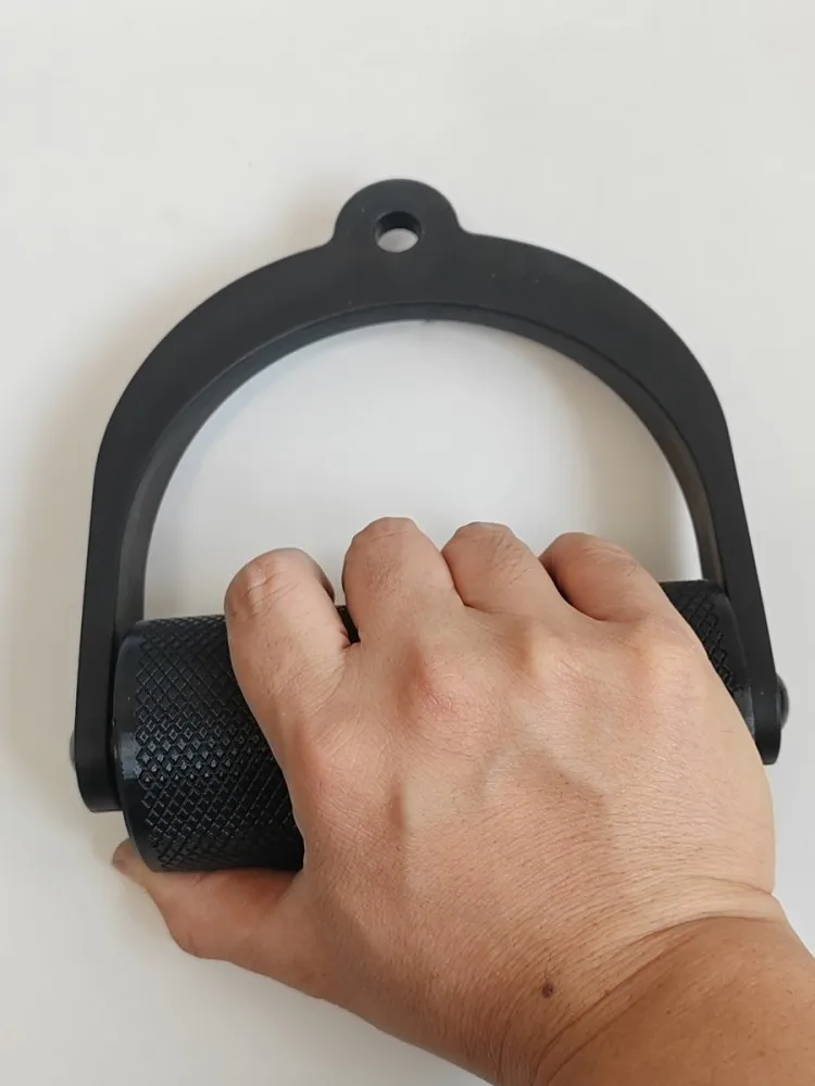6 cm Lat Pull Down Griff Riemenscheibe Kabel Maschine Bar Arm Wrestling Workout, Entheben D Form Handgriff für Finger Handgelenk Stärke – Detail 4