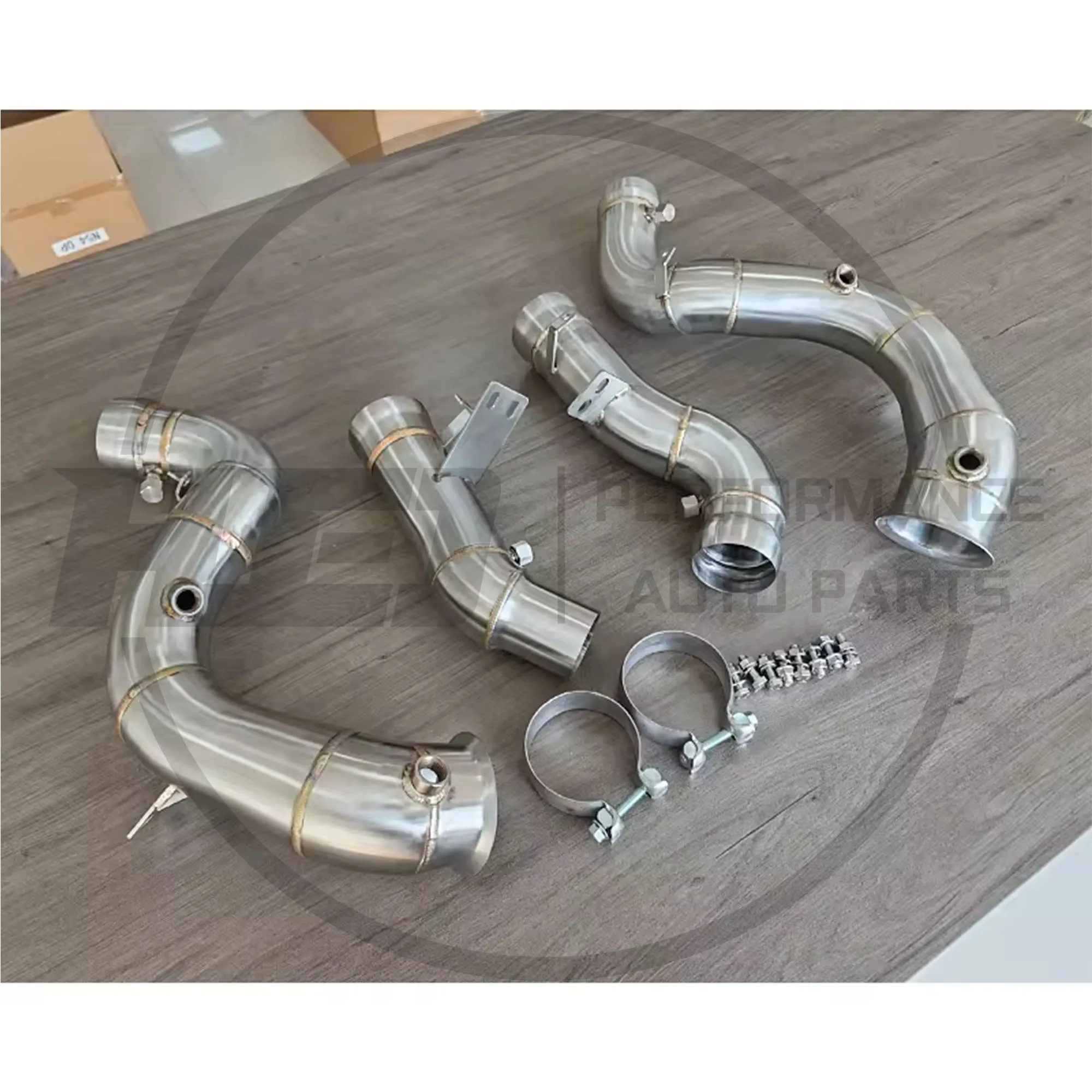 HEO Precision made downpipe for Mercedes Benz GLE63 GLE63S AMG 4.0T W167 C167 C293 high-performance exhaust