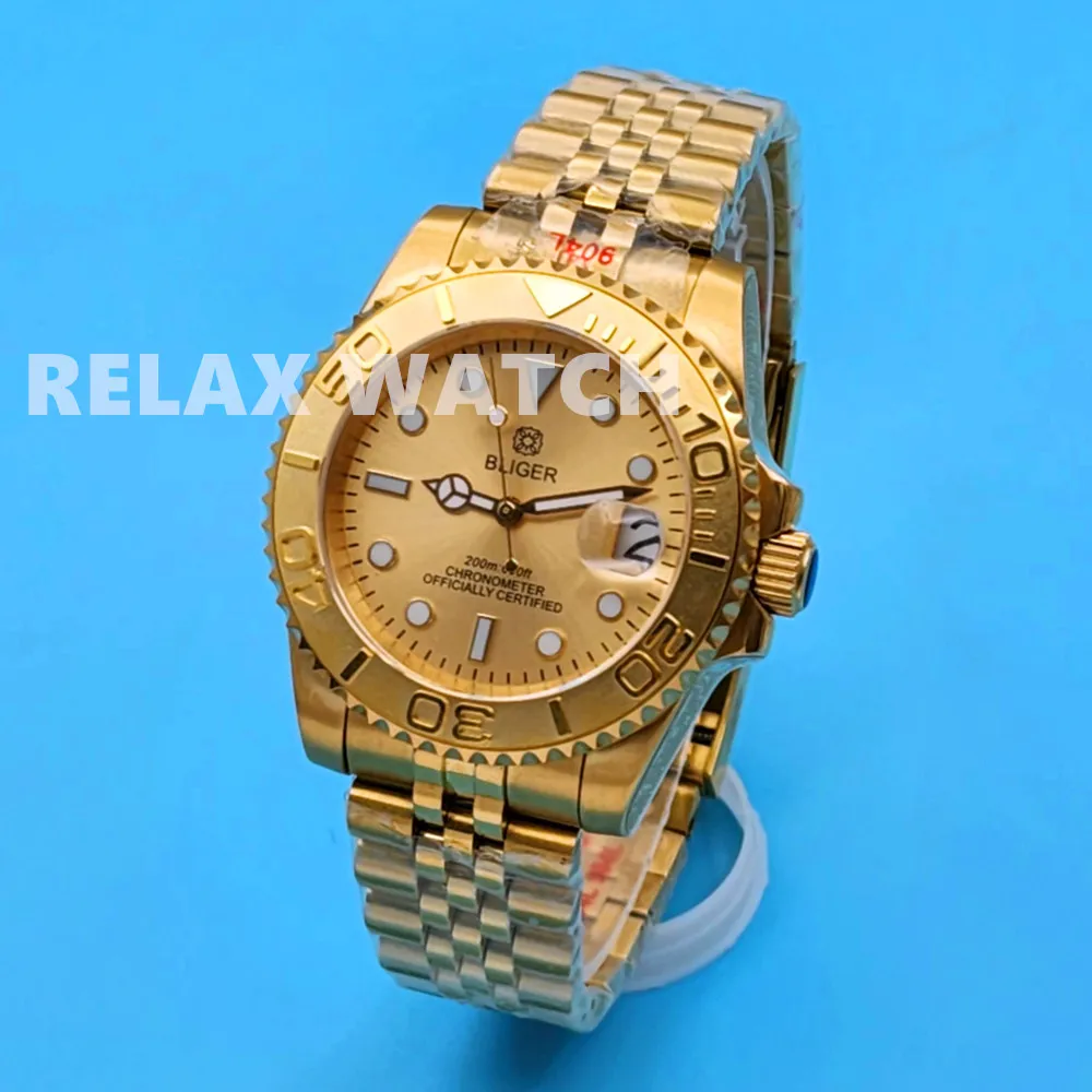 ステンレス鋼のメンズウォッチ,自動移動,40mm