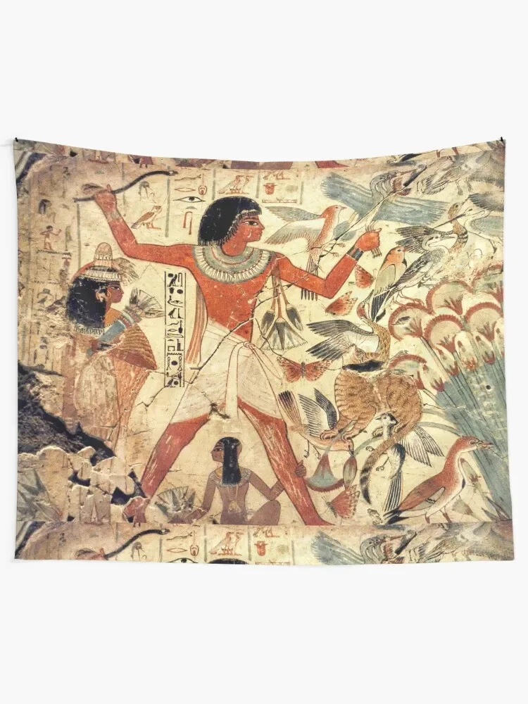 Ancient Egyptian Couple Hunting Tapestry Wall Tapestries Decorative Paintings Room Decoration Accessories Hanging Wall Tapestry