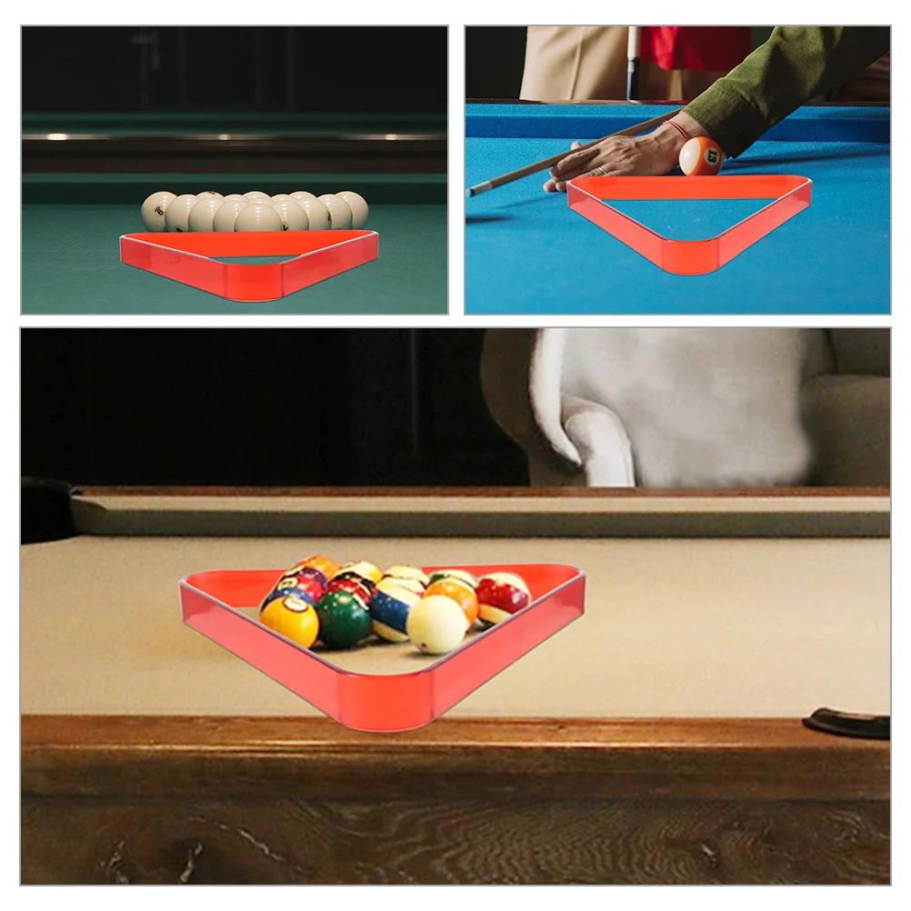 

2pcs Billiard Triangle Rack Frames 2-1/4 Colorful Black Balls Holder Durable PC Material Home Pub Game Accessories