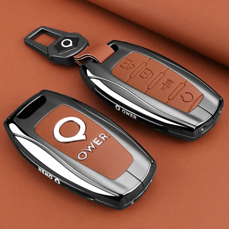 

Zinc Alloy Key Cover Case for Great Wall Pao (Off-road/Commercial Edition) (2020-2024) - Protective Key Fob Shell Keychain