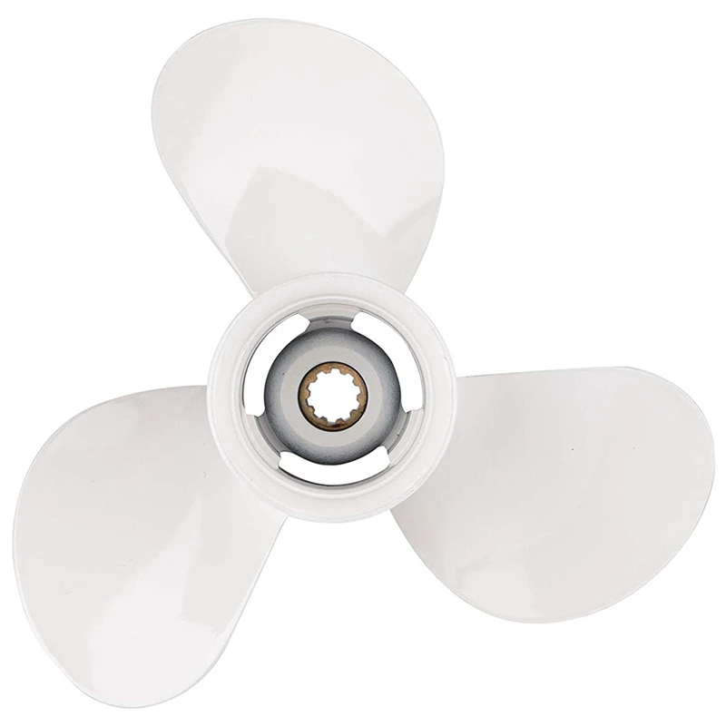 

B0a-tFor Yamaha 20Hp 25Hp 9 7/8X10 1/2 Outboard Propeller Boat Motor 20 25 30 Screw 3 Blade 10 Spline Engine