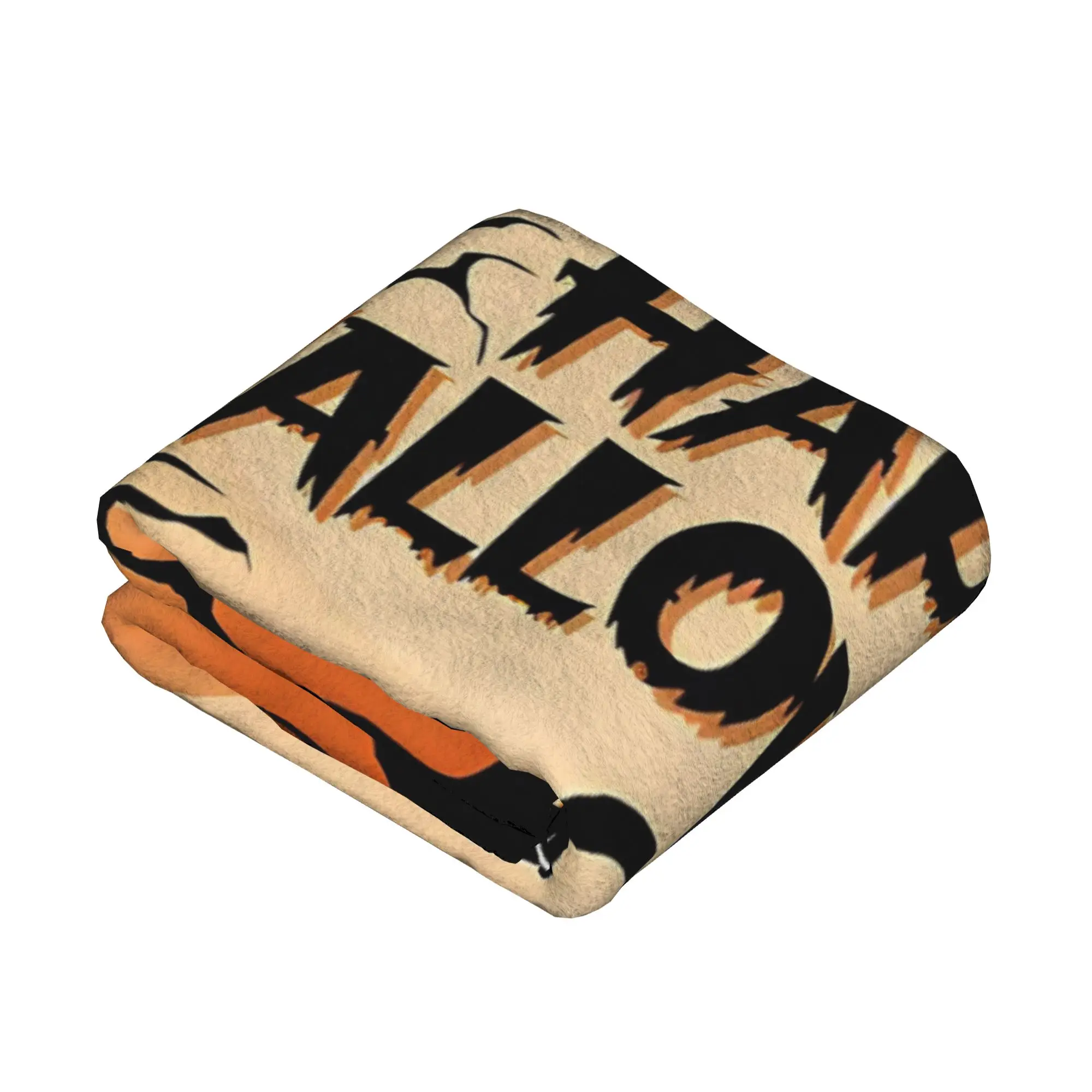 Happy Halloween Celebration Blanket Flannel Pumpkin Bat Soft Throw Blanket for Car Sofa Couch Bedspread
