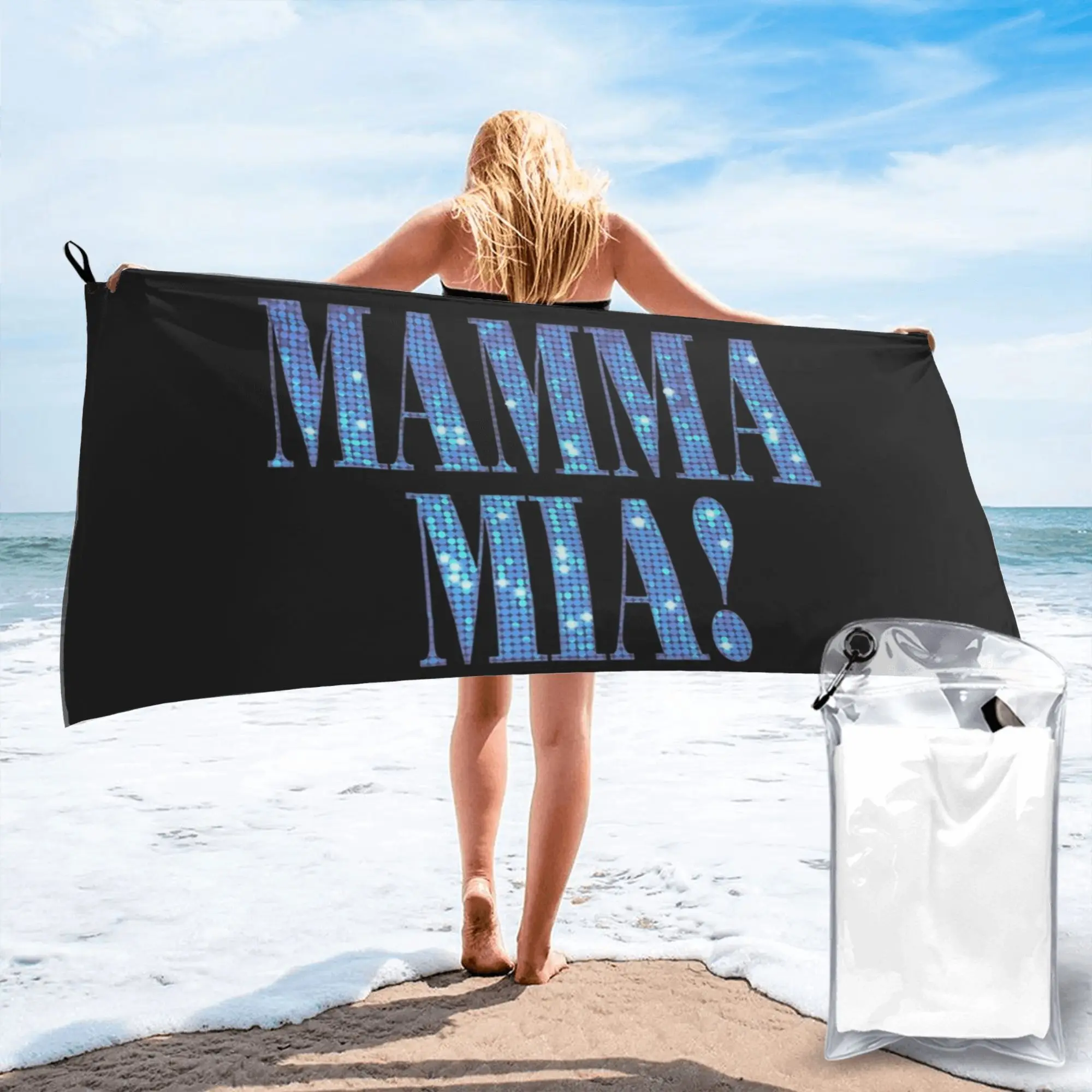 Mamma Mia -disc Beach Towel Soft Microfiber Quick Dry Absorbent Quick Towels For Bath