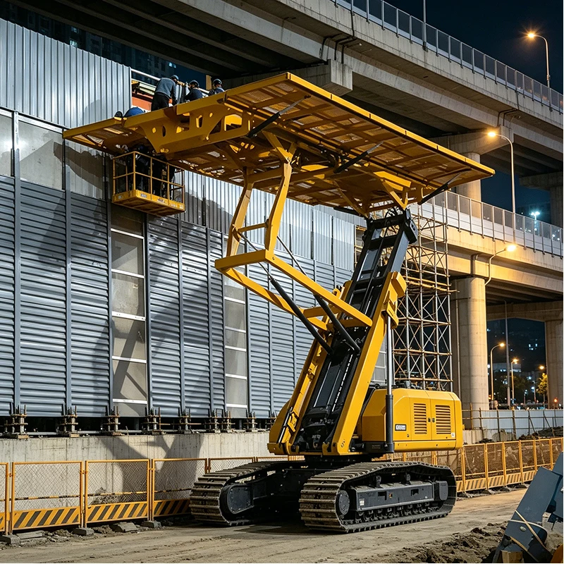 Electric Roof Sheet Lifting System Machine for Steel Structure Warehouse Roofing Construction Material Transport Use