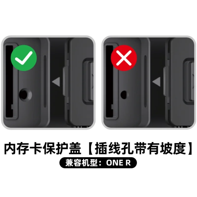 Cubierta de tarjeta SD USB de carga para Insta360 ONE RS, accesorios, funda protectora, ranura para puerto, repelente de polvo de agua, marco lateral protector One R