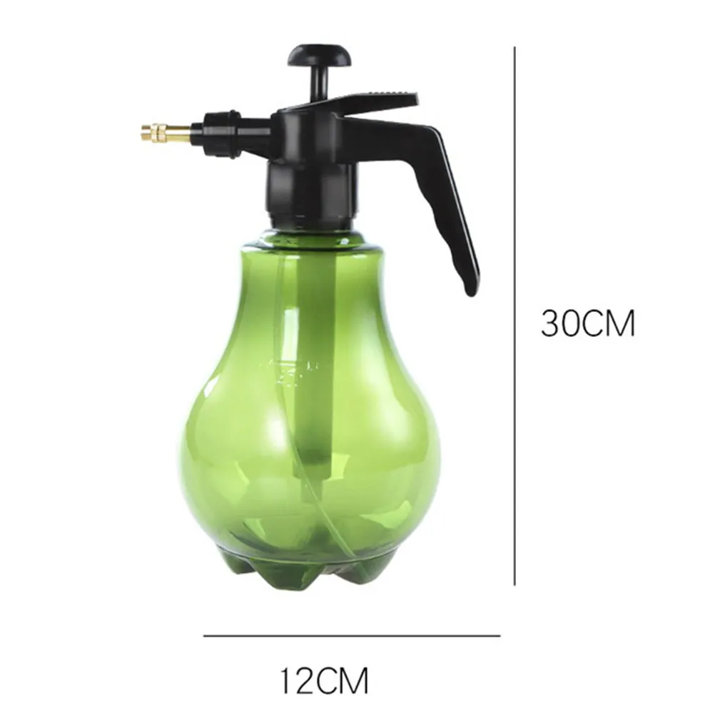 1Pcs Air-Pressure Water Sprayer 1.5L Plastic Spray Kettle Refillable Gardening Sprinkling Pot Plant Watering Tool Green
