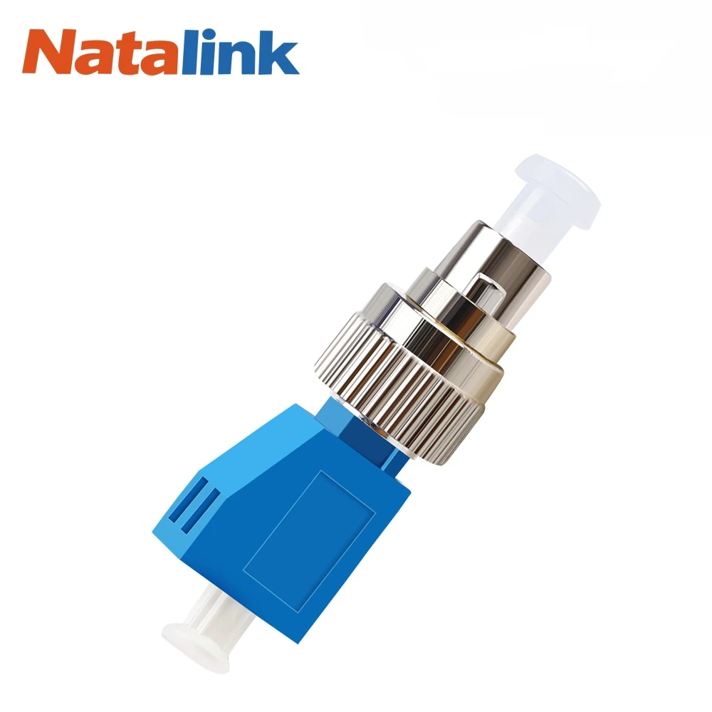 Natalink FC UPC Male to LC UPC Female Fiber Adapter Hybrid Optical Cable Connector Single Mode for FTTH Visual Fault Locator Red