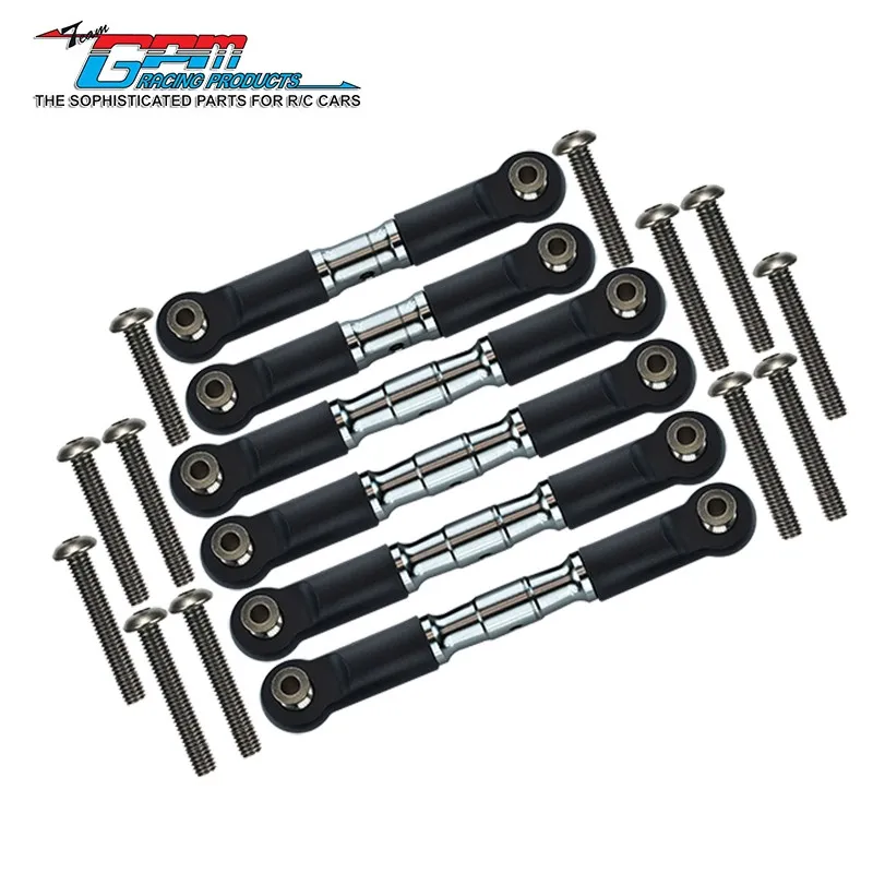 Biellettes de direction réglables en aluminium GPM pour ARRMA 1/10 Granite Mega Senton 3S BLX-mise à niveau des pièces de voiture de course