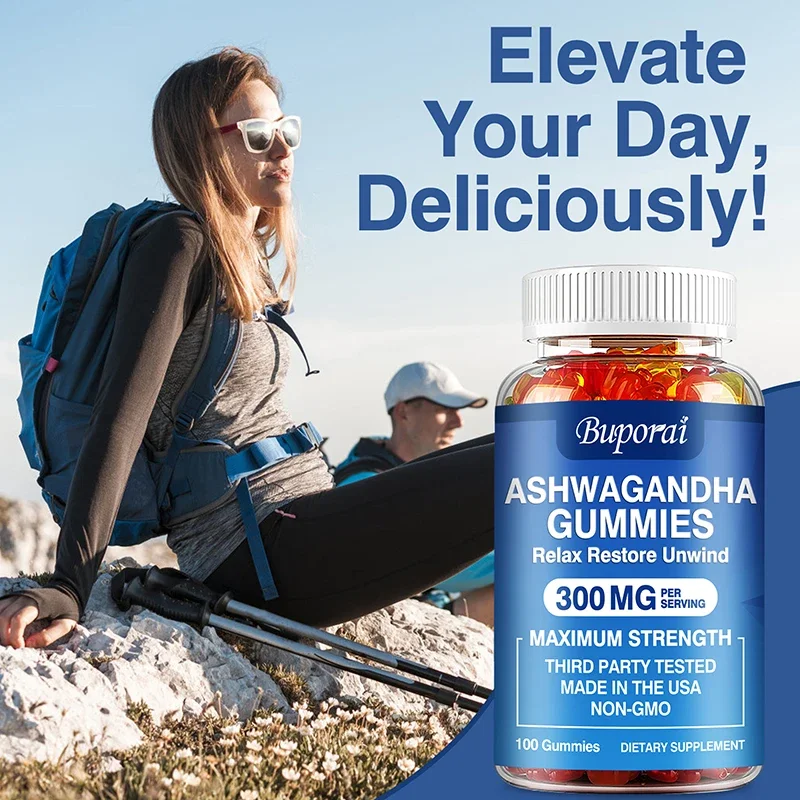 Ashwagandha Gummies - Relieve Stress and Support Sleep Improving Mood Immune Health