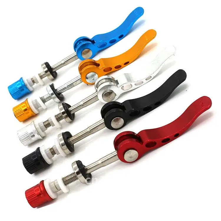 

Lengthened Quick Release Seat Tube Clamp Screw Rod for Mountain Bike Colorful Metal Clamp Unisex Cycling Leg Protection Accessor